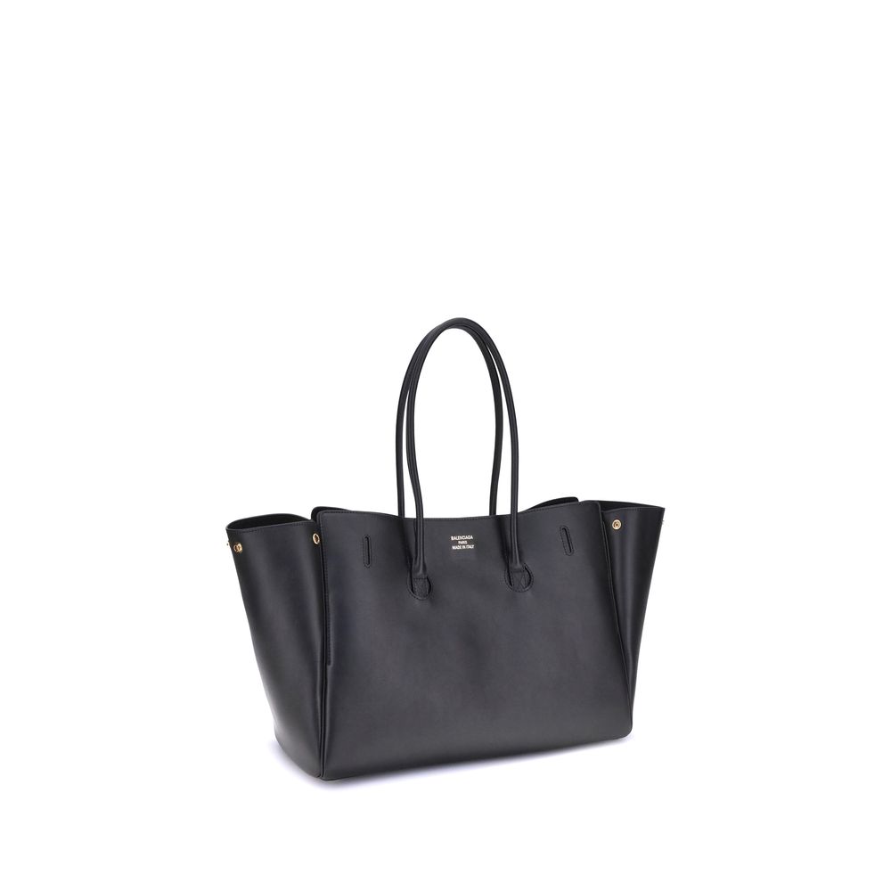 Balenciaga Schwarze Kalbshaut Bos Taurus Schultertasche